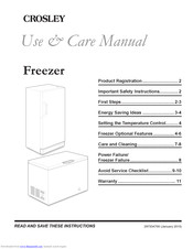 Crosley CFC09LW Use & Care Manual
