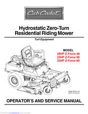 Cub Cadet 23HP Z-Force 60 Operator's And Service Manual