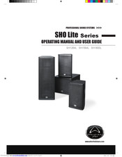 Wharfedale Pro SHO Lite SH1800L Operating Manual And User Manual