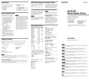 SONY DRU-530AX Product Information