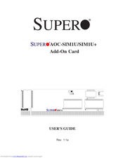 Supero AOC-SIM1U+ User Manual