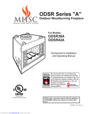 MHSC ODSR36A Installation And Operating Manual