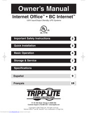 Tripp Lite BCINTERNET550 Owner's Manual