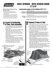 Coleman ROCK SPRINGS 9277-174 Instructions