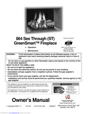 Travis Industries 864 GreenSmart Owner's Manual