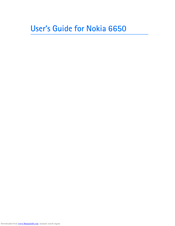Nokia 6650 - Smartphone 40 MB User Manual