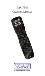 Universal Remote Control Complete Control MX-780i Owner's Manual