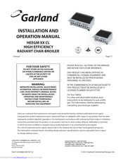 Garland HEEGM XX CL Installation And Operation Manual