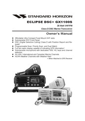 Standard Horizon Eclipse DSC+ GX1100S Owner's Manual