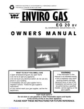 Sherwood ENVIROGAS EG 20 BV Owner's Manual