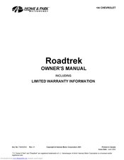 Roadtrek Motorhome Van Owner's Manual