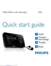Philips GoGear SA054 Quick Start Manual