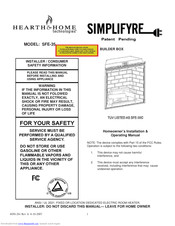 Hearth and Home Technologies SIMPLIFYRE SFE-35C Homeowner's Installation & Operating Manual