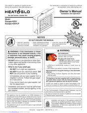 Heat & Glo Escape-42DV Owner's Manual