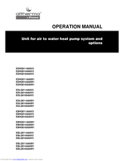 Daikin Alterma EBHQ016AA6W1 Operation Manual