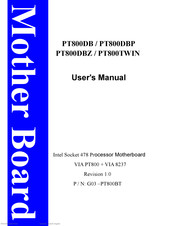 JETWAY PT800DBZ - REV 1.0 User Manual