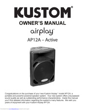 Kustom airplay AP12A Owner's Manual