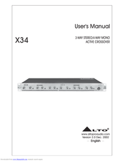 Alto X34 User Manual
