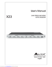 Alto X23 User Manual