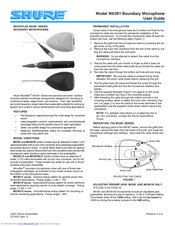 Shure Microflex MX391W/C User Manual