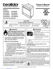 Heatilator Direct Vent Gas Appliance CNXT4236IT Owner's Manual