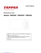 Tappan TM5030B Owner's Manual