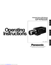 Panasonic GP-KR222E Operating Instrctions