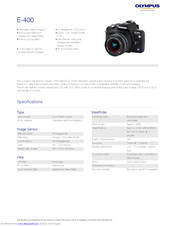 Olympus E-400 Specifications