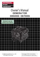 Honda EB5000i Owner's Manual