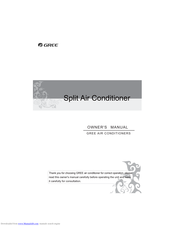 Gree Split Air Conditioner Owner's Manual