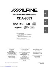 Alpine CDA-9883 Owner's Manual