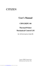Citizen CBM-202PC-04 User Manual