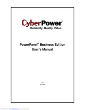 CyberPower PowerPanel Business Edition User Manual