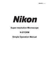 Nikon N-STORM Operation Manual