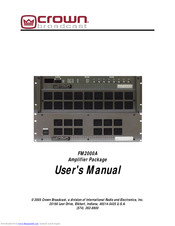 Crown FM2000A User Manual