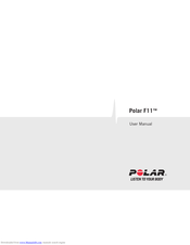 Polar Electro F11 User Manual