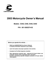 Cannondale C440 2003 Owner's Manual