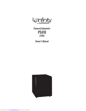 Infinity PS410 Owner's Manual