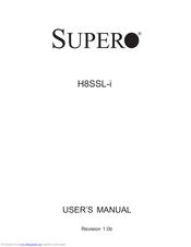 Supermicro H8SSL-i User Manual
