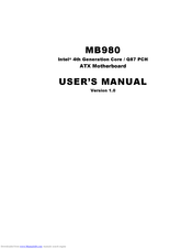 American Megatrends MB980 User Manual