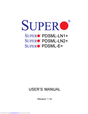Supermicro Supero PDSML-LN1 User Manual