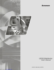 Lenovo ThinkVision LS2323 Wide User Manual