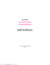 Gigabyte GA-9ITDW User Manual