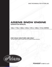 Ariens 414cc SERIES Operation Manual