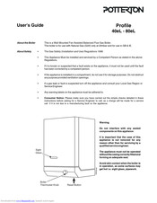 Potterton 80eL User Manual