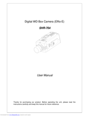 Sony Effio-E SHR-704 User Manual