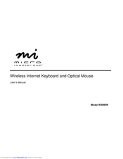 Micro Innovations KB990W User Manual