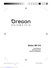 Oregon Scientific MP 210 User Manual