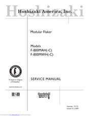 Hoshizaki F-800MAH(-C) Service Manual
