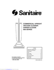 Sanitaire 600 Series Owner's Manual